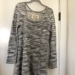 Long sleeve grey sweater dress — Anthropologie